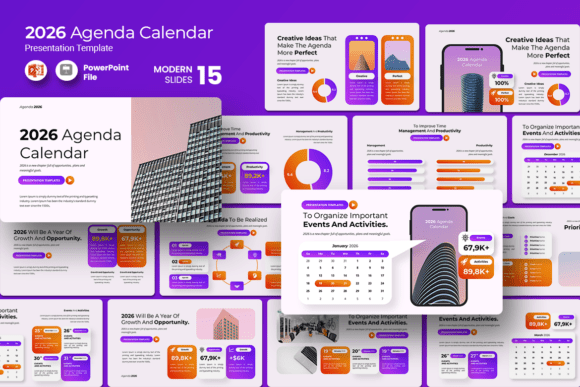 2026 Agenda Calendar - PowerPoint: Streamlining Your Strategic Planning