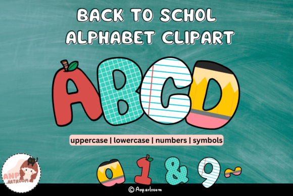 Back to School Alphabet Clipart for Classrooms