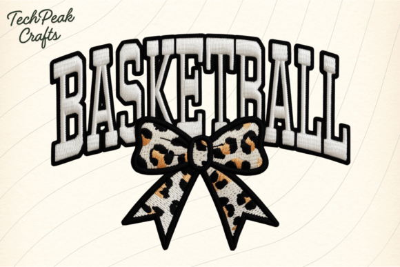 Basketball Leopard Bow PNG: Elevating Game-Day Style with Modern Digital Design