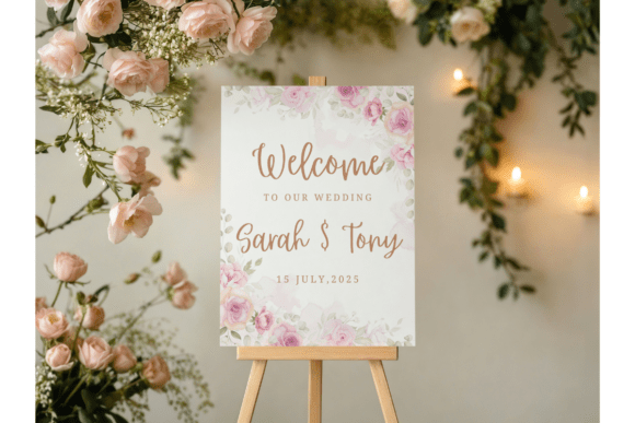 Blush Pink Wedding Welcome Sign Design Guide