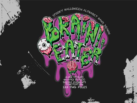 Brain Eater Alphabet: Spooky Zombie Font Guide