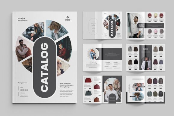 Catalogue Template Fashion Catalog for Adobe Illustrator