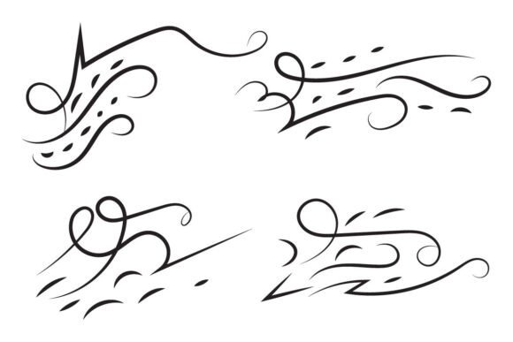 Decorative Swirls and Flourishes Elegant: Elevating Visual Design with Timeless Ornamentation
