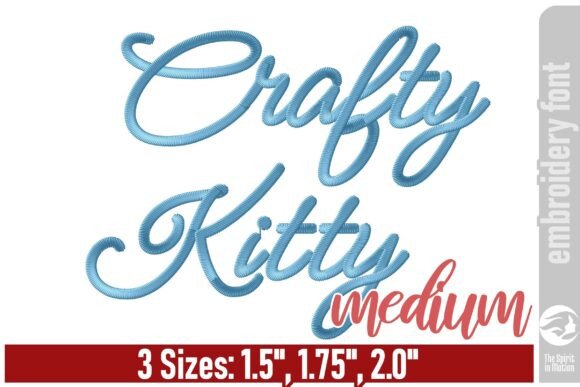 Designing with Crafty Kitty Embroidery Font - Medium: A Guide to Whimsical Monoline Stitching