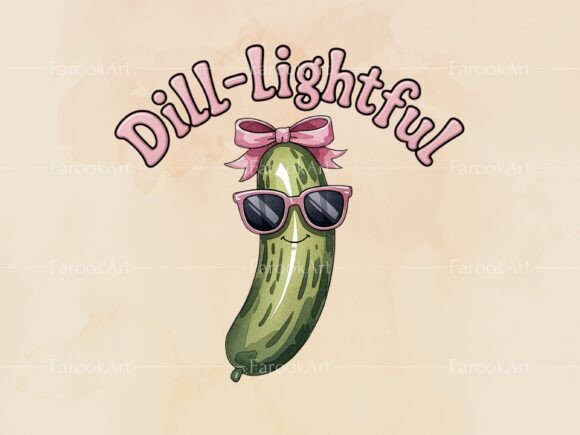 Dill-lightful Funny Pickle PNG Design