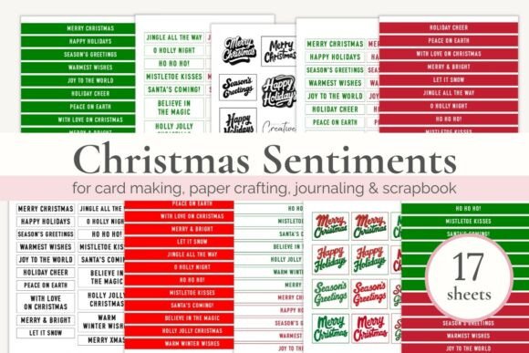 Effortless Holiday Crafting: Using Printable Sentiments for Christmas Cards