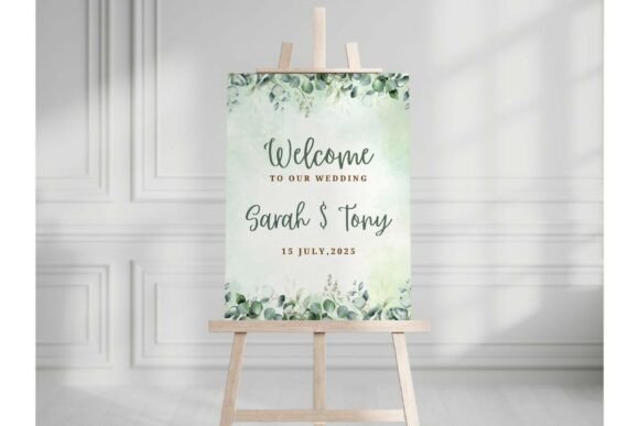 Evaluating Greenery Wedding Welcome Sign Canva Templates for Modern Celebrations