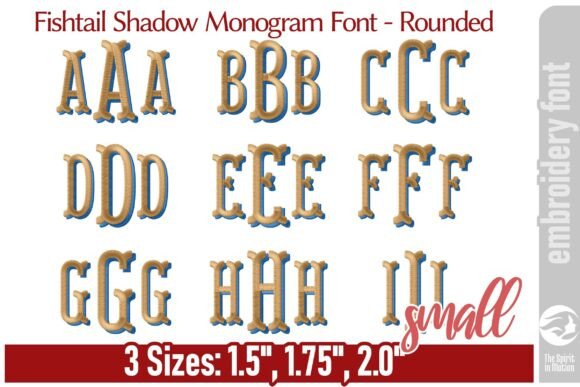 Fishtail Shadow Monogram Font – RS: A Modern Touch for Elegant Personalization