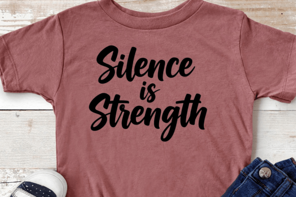 Handwritten Quote Silence is Strength: A Practical Asset Review