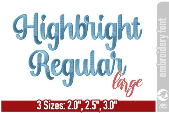 Highbright Script Embroidery Font - L: Elevating Personalization with Elegance and Strategy