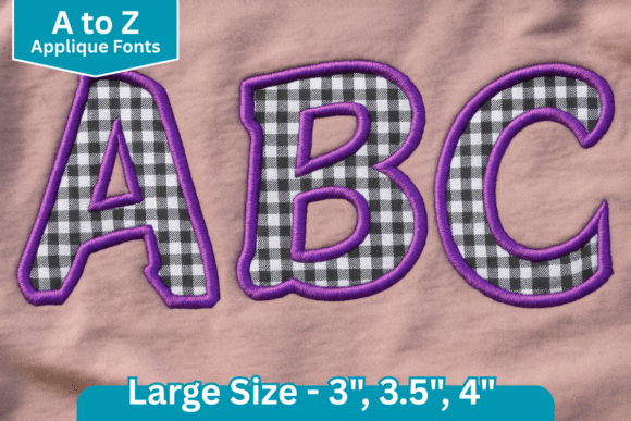 Joyful Curve Applique Embroidery Font: A Versatile Choice for Embroidery Enthusiasts