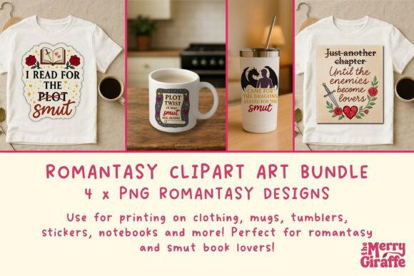 Romantasy and Smut Clip Art Bundle Guide