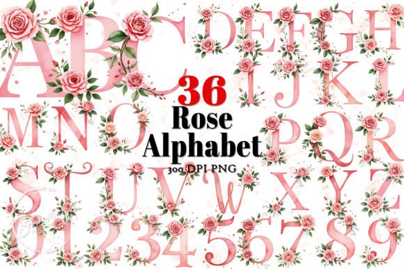 Rose Birth Flower Alphabet Sublimation: Elevating Personalized Design