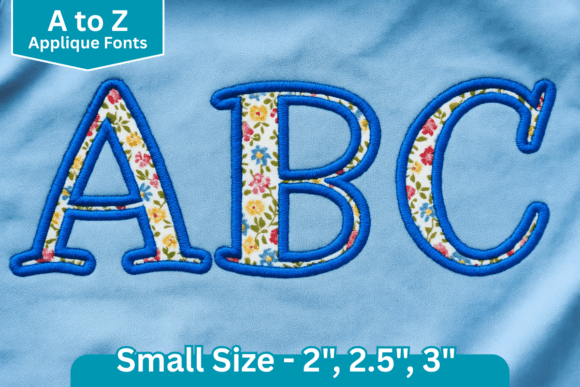 Scholar Stitch Applique Embroidery Font Guide