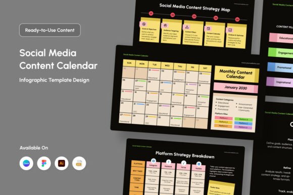 Social Media Content Calendar Infographic: A Practical Planning Tool for Digital Creators
