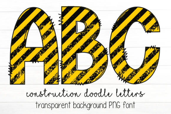 Unlocking Creative Potential with Construction Doodle Letter Alphabet PNGs